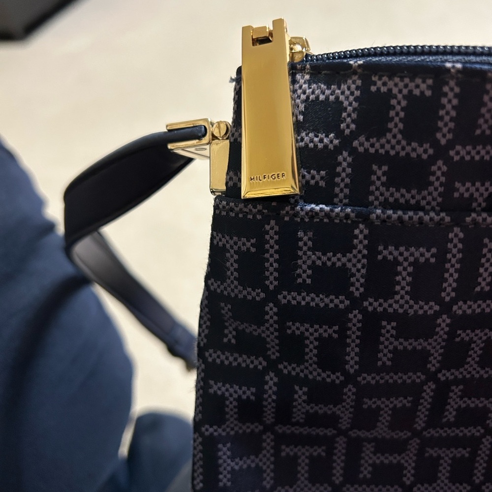 Tommy Hilfiger Navy Blue with Red  Interior Trim Handbag